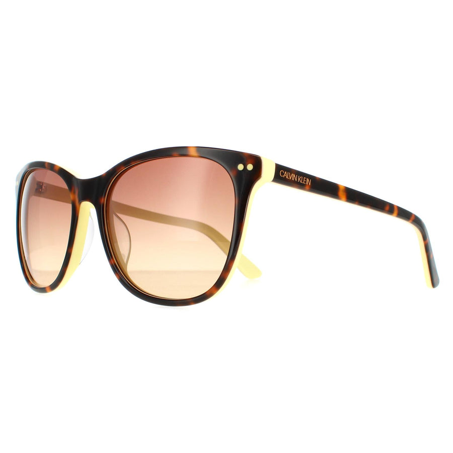 Calvin Klein Sunglasses CK18510S 241 Tortoise Yellow Brown Gradient