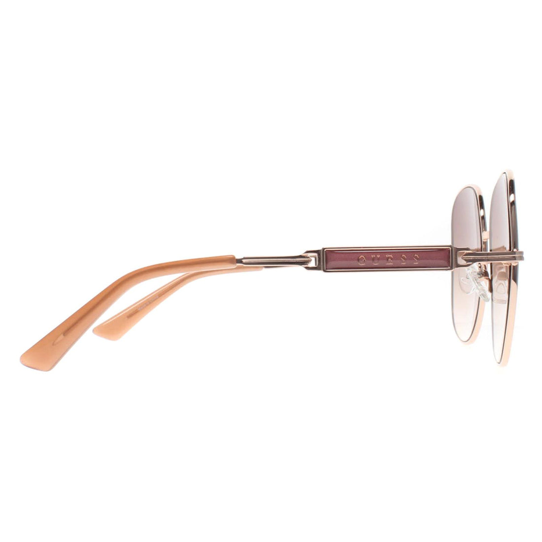 Guess Sunglasses GF6190 28F Shiny Rose Gold Brown Gradient