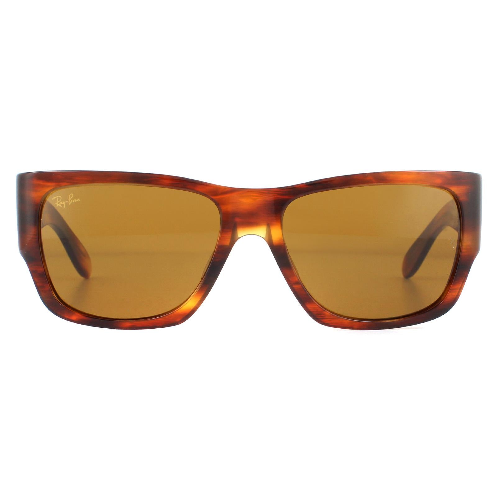 Sunglasses Nomad RB2187 954 33 Striped Havana B 15