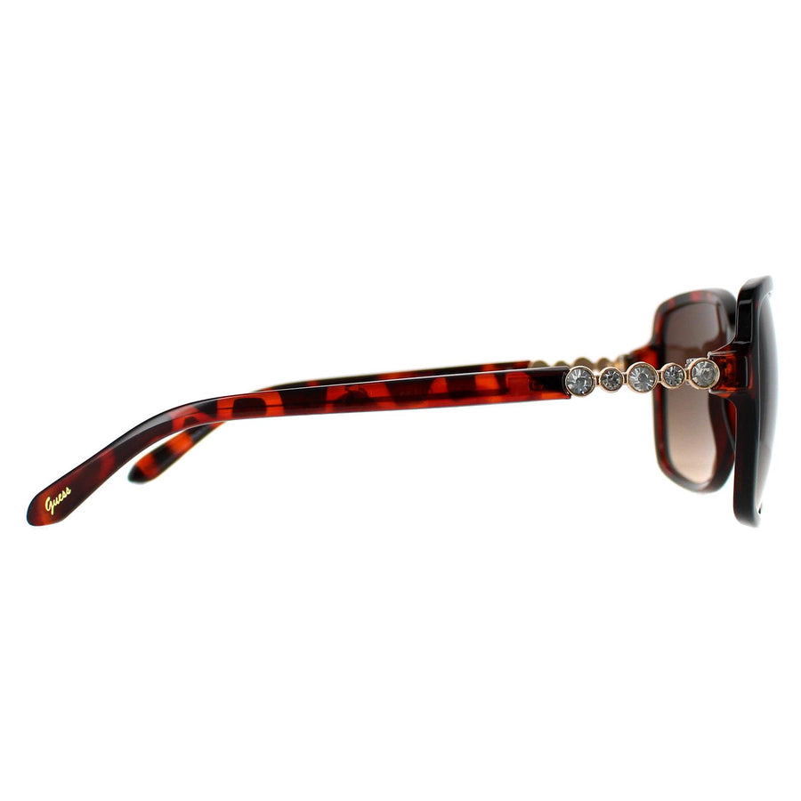 Guess Sunglasses GF0393 52F Dark Havana Brown Gradient