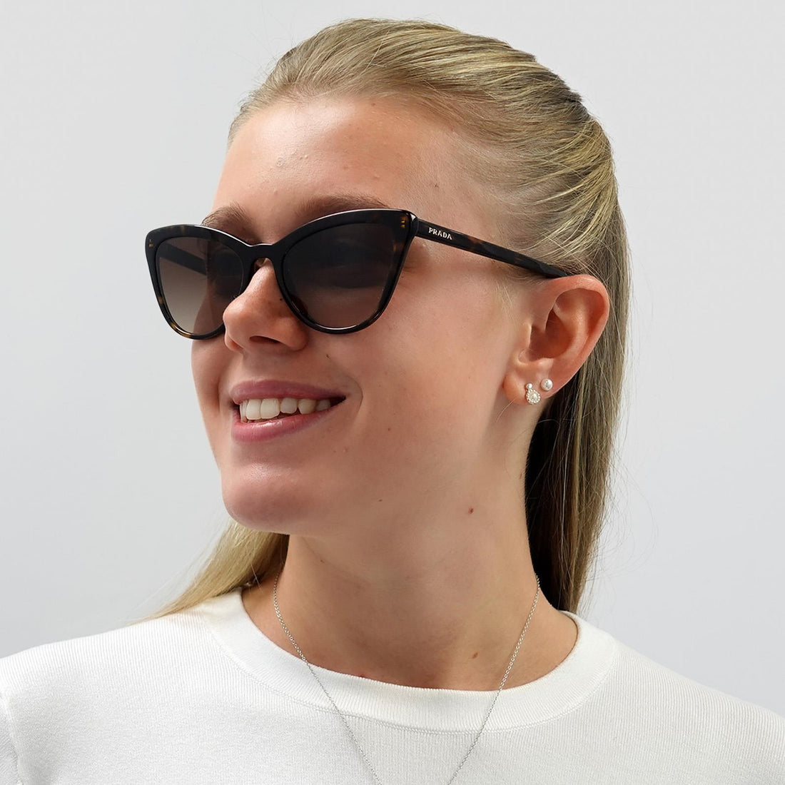 Prada Sunglasses PR01VS 2AU6S1 Havana Brown Gradient