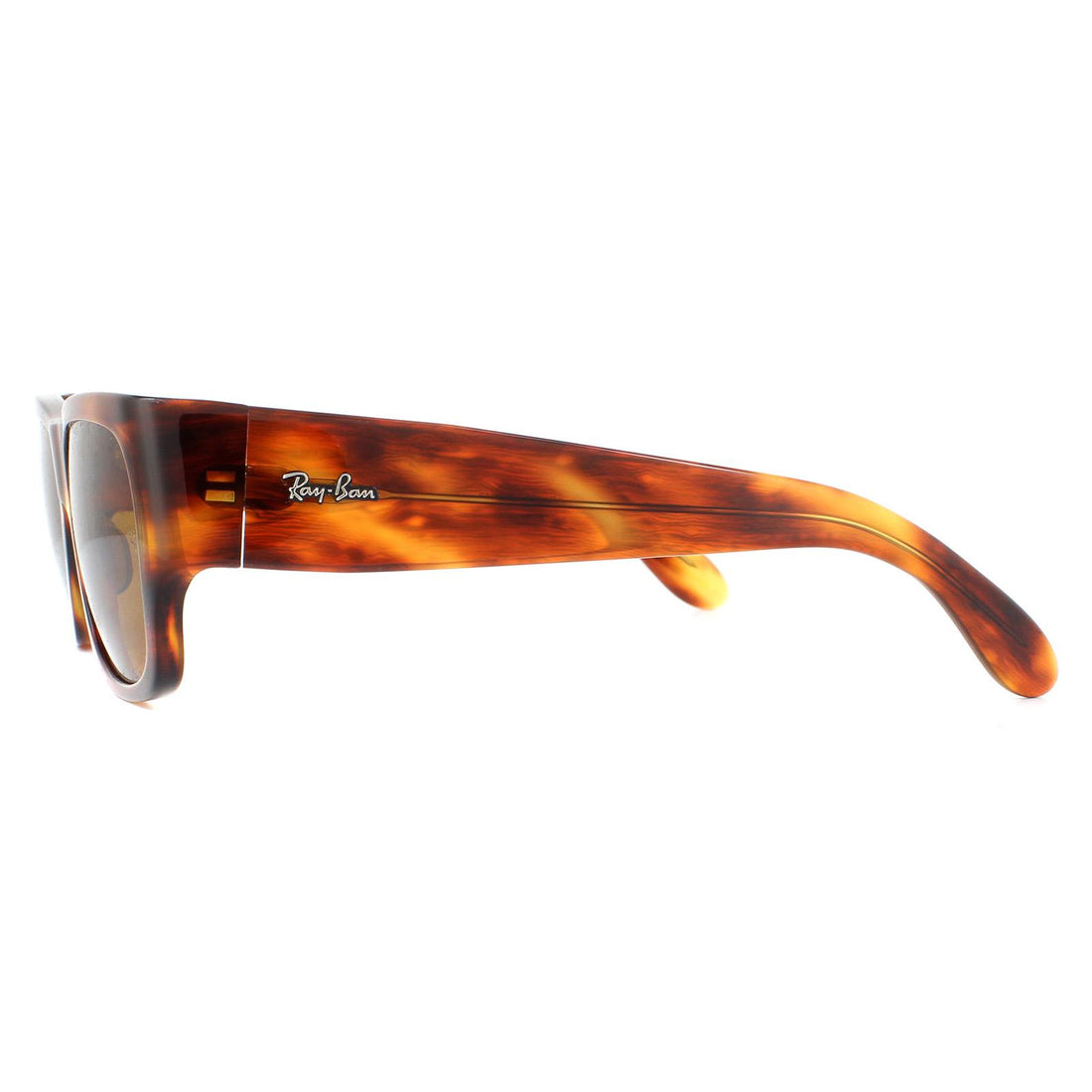 Ray-Ban Sunglasses Nomad RB2187 954/33 Striped Havana Brown B-15