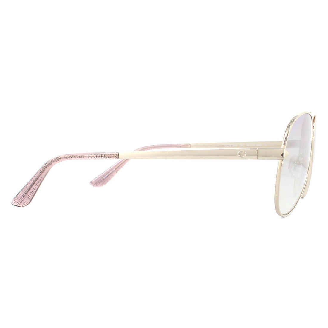 Guess Sunglasses GU7616-S 32Z Gold Violet Mirror