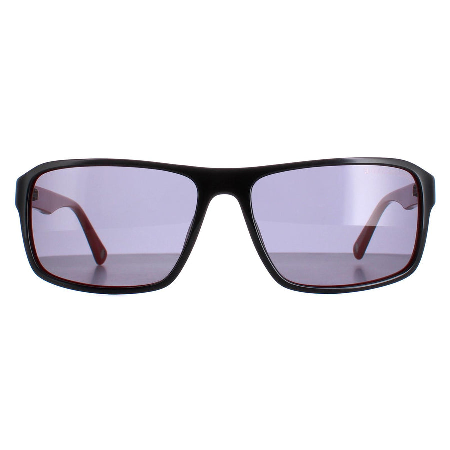 Duck and Cover DCS024 Sunglasses Black on Red / Grey