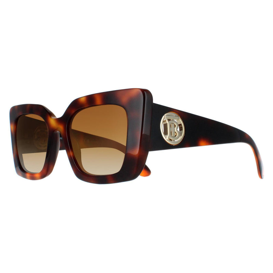 Burberry Sunglasses BE4344 Daisy 3316T5 Light Havana Brown Gradient Polarized