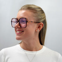 Gucci Sunglasses GG0544S 006 Dark Havana Pink Photochromic w Blue Light Filter