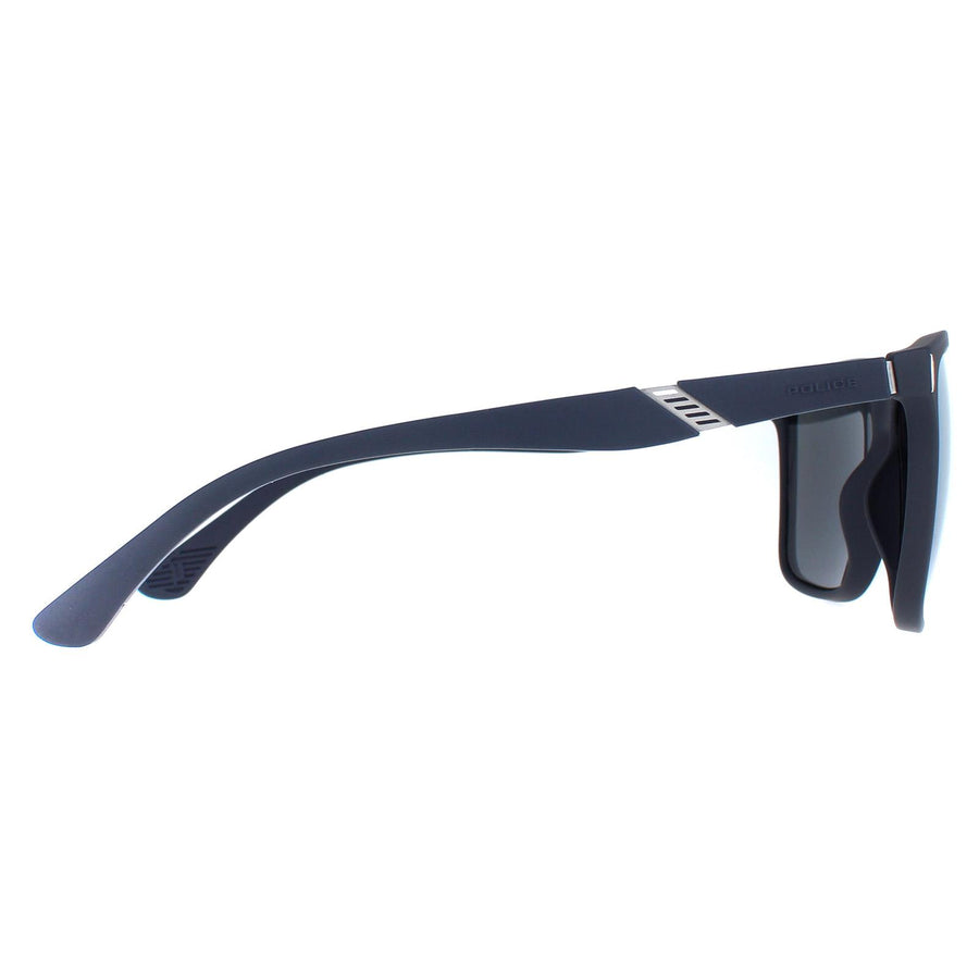 Police Sunglasses SPL529 Speed 10 92EB Rubber Blue Blue Mirror