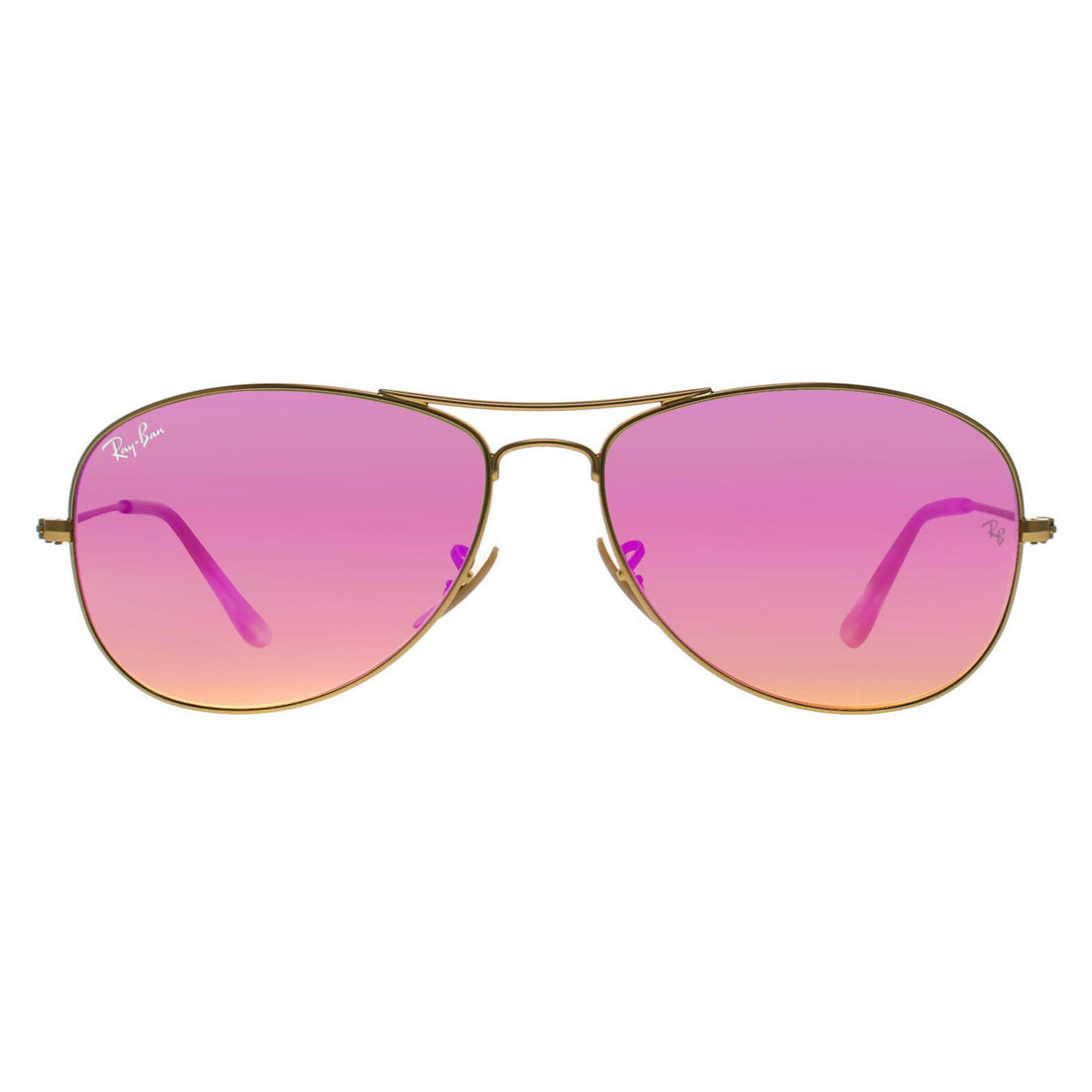 Ray-Ban Sunglasses Cockpit 3362 112/4T Gold Cyclamen Flash 59mm