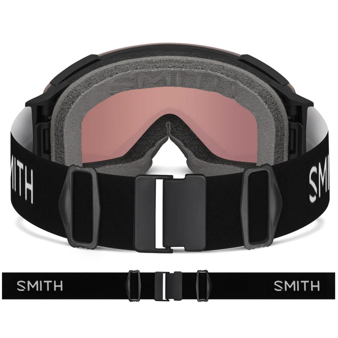 Smith Ski Goggles I/O Mag 0JX 4B Black ChromaPop Everyday Blue Mirror & CP Storm Blue Sensor Mirror
