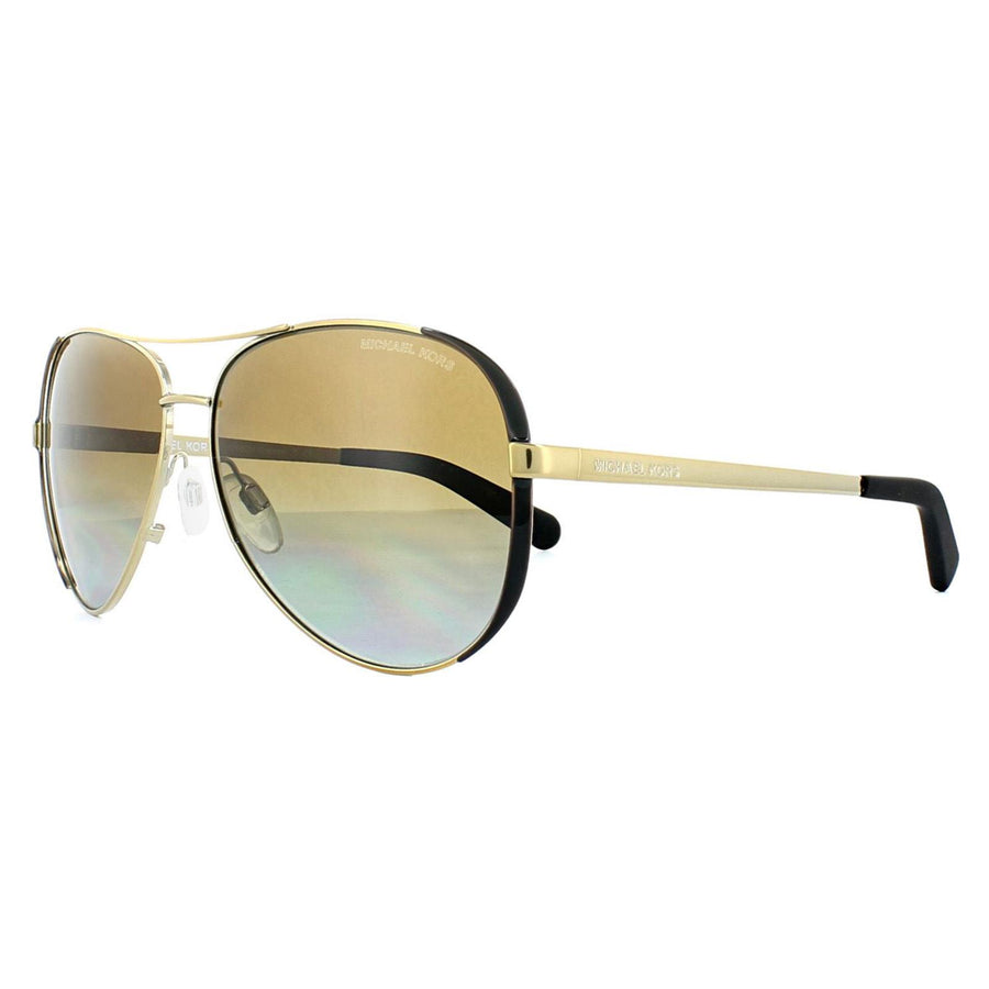 Michael Kors Sunglasses Chelsea 5004 1014/T5 Gold Dark Chocolate Brown Gradient Polarized