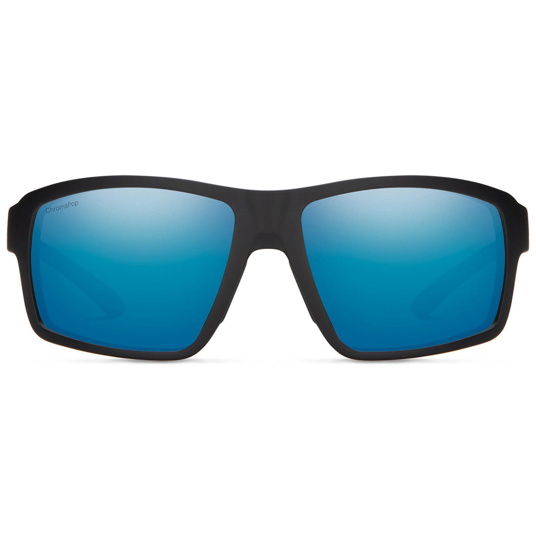 Smith Sunglasses Hookshot 003 QG Matte Black ChromaPop Polarized Blue Mirror