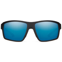 Smith Sunglasses Hookshot 003 QG Matte Black ChromaPop Polarized Blue Mirror