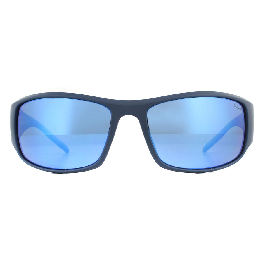 Bolle King Sunglasses Matte Mono Blue / HD Polarized Offshore Blue