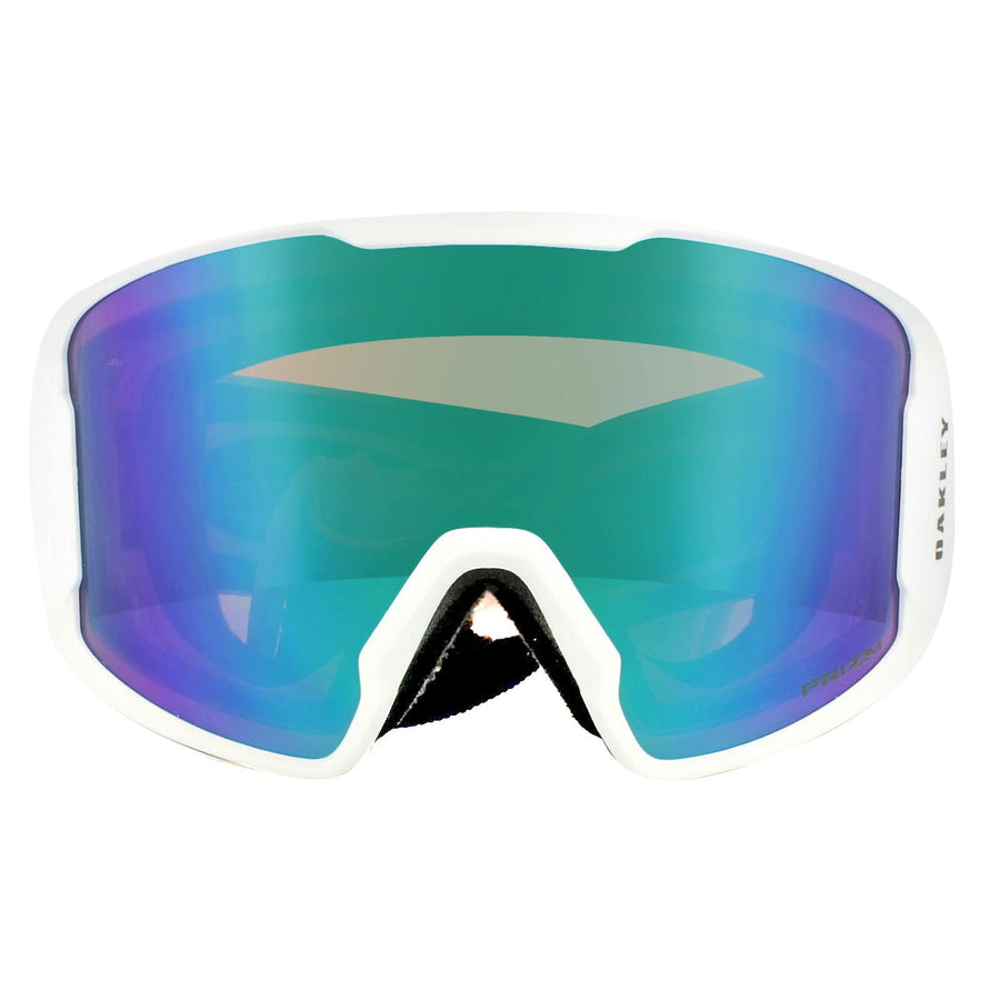Oakley Ski Goggles Line Miner OO7070-14 Matt White Prizm Jade Iridium
