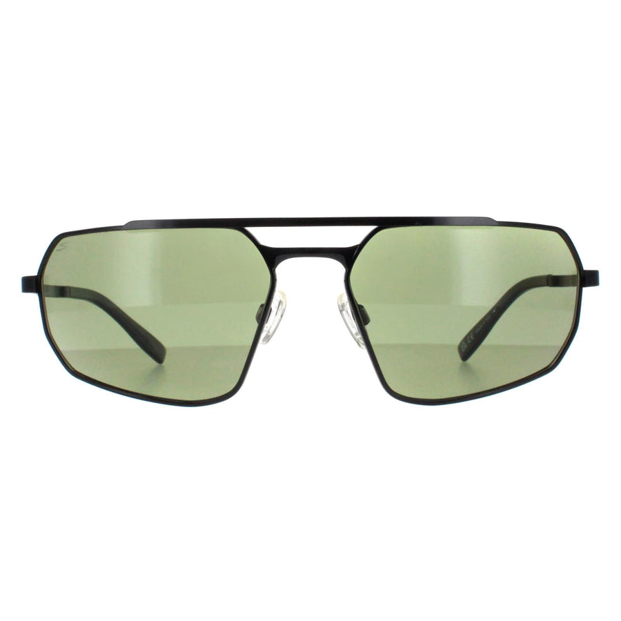 Serengeti Sunglasses Hinkley SS570003 Shiny Black Transparent Layer Mineral Polarized 555nm Green