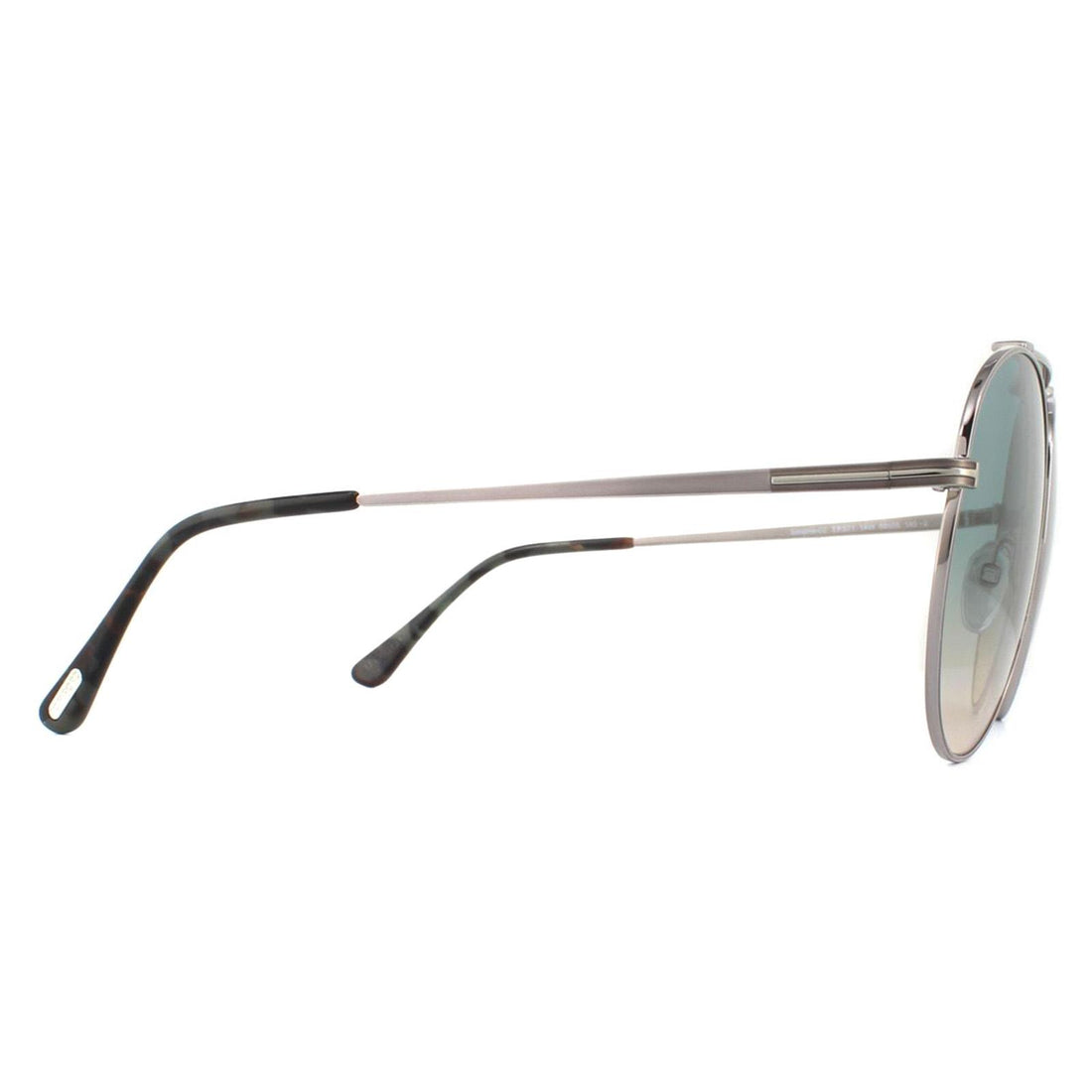 Tom Ford Sunglasses Simone 0571 14W Silver Green Yellow Gradient