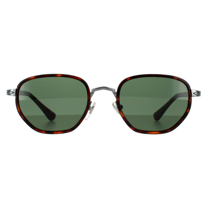 Persol PO2471S Sunglasses GunMetaland Havana / Green