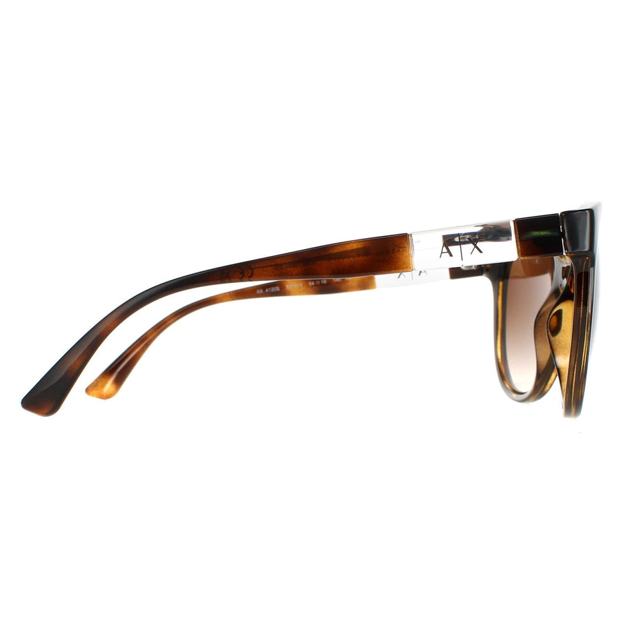 Armani Exchange Sunglasses AX4120S 821313 Shiny Havana Brown Gradient