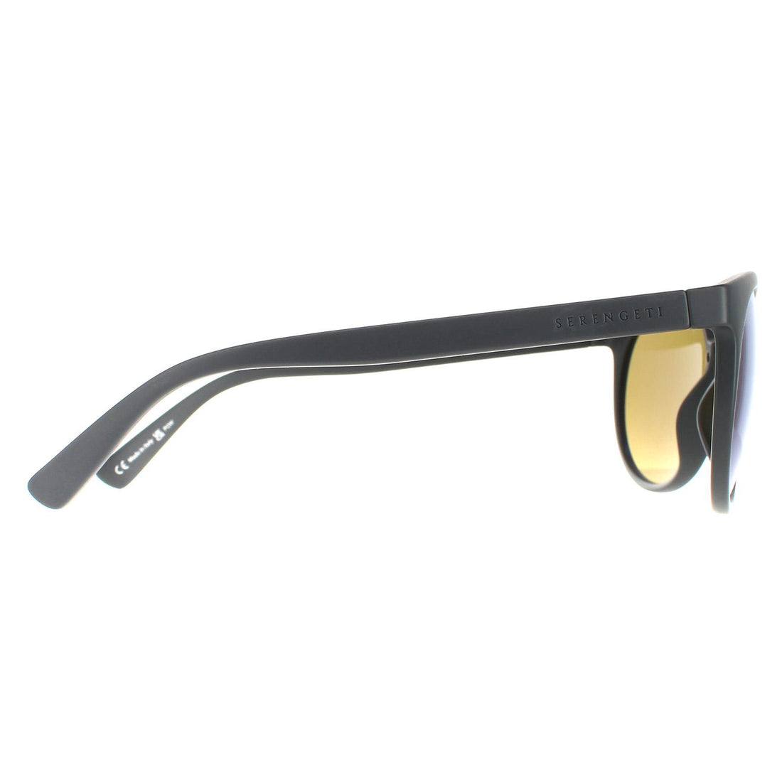 Serengeti Sunglasses Lerici 8354 Dark Grey Sanded Mineral Polarized 555nm Blue