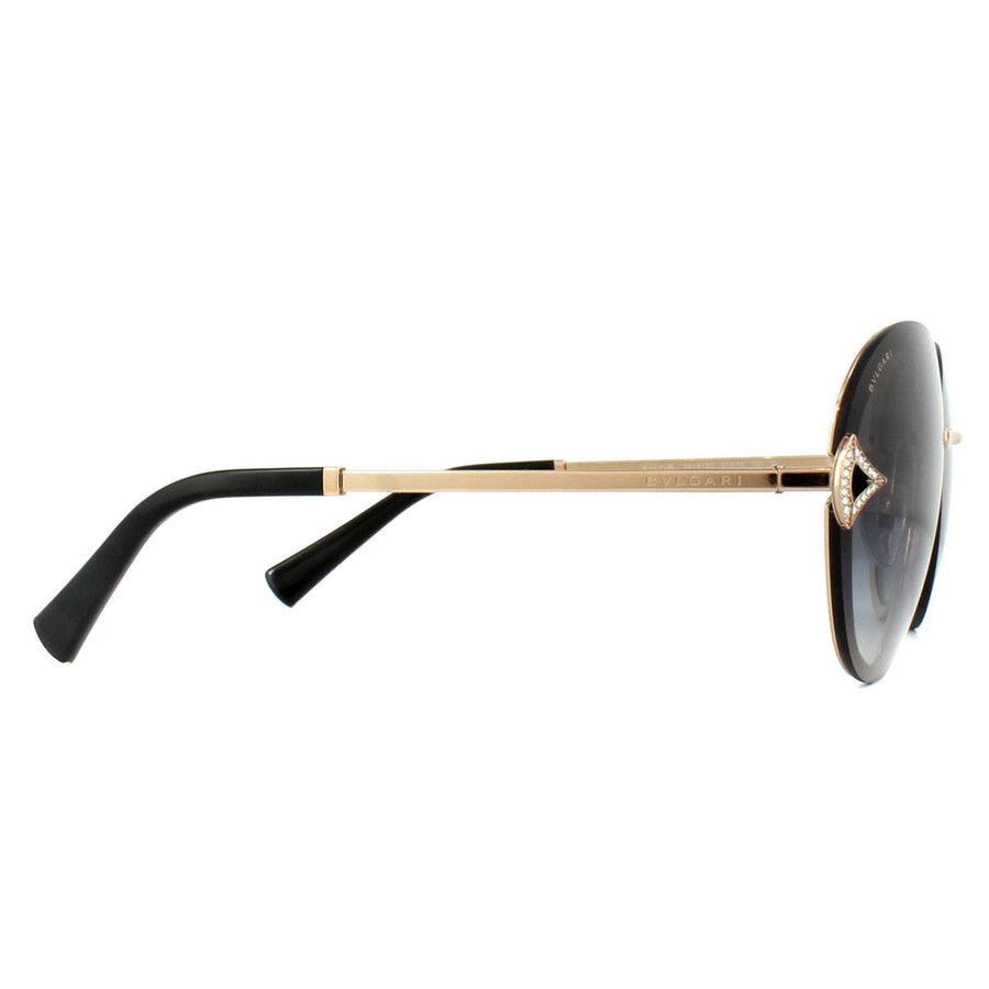 Bvlgari Sunglasses BV6101B 20148G Pink Gold Grey Gradient