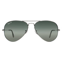Ray-Ban Sunglasses Aviator 3025 Silver Polarized Green Silver Mirror 003/59