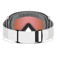Smith Ski Goggles Squad2 2CP 0OZ 4Y White Vapor ChromaPop Everyday Rose Gold Mirror & Blue Sensor Mirror