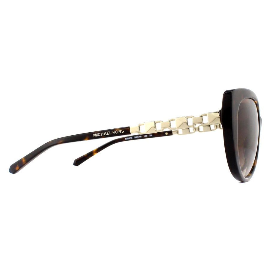 Michael Kors Sunglasses Galapagos MK2092 300613 Dark Tortoise Brown Gradient