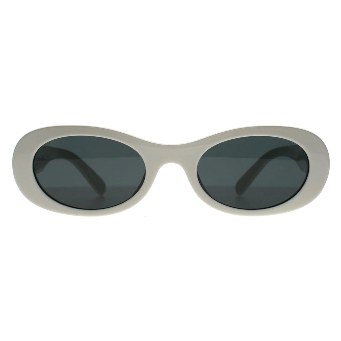 Miu Miu Sunglasses MU06ZS 1425S0 White Ivory Dark Grey