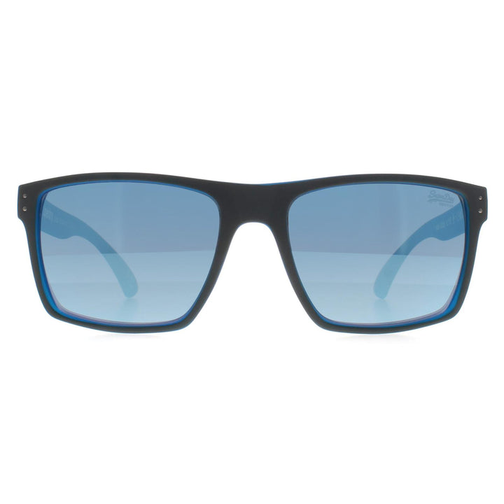 Superdry Sunglasses Kobe 105 Matte Grey Fluro Blue Blue Mirror