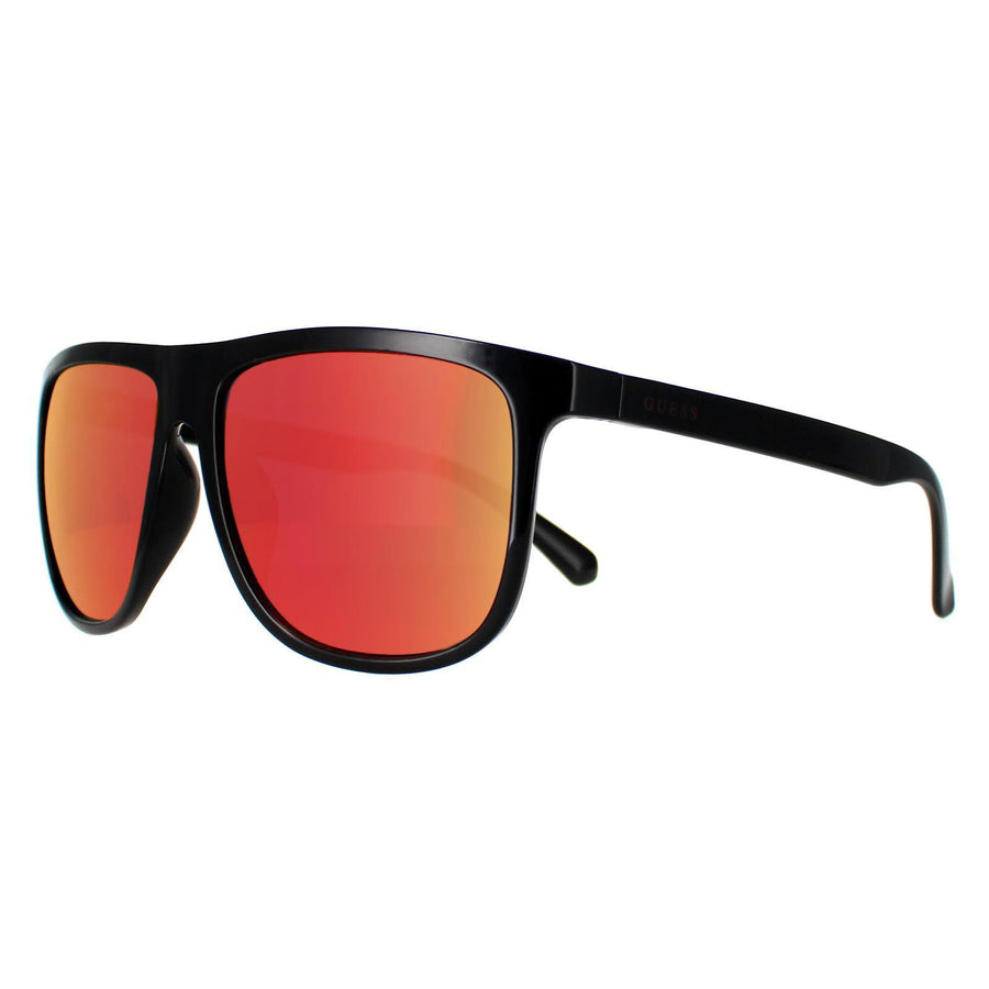 Guess Sunglasses GF0270 01D Shiny Black Smoke Polarized