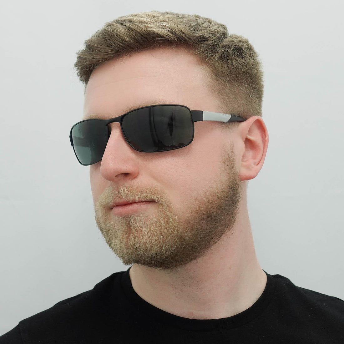 Hugo Boss Sunglasses 0569/P/S 92K RA Dark Ruthenium Grey Green Polarized