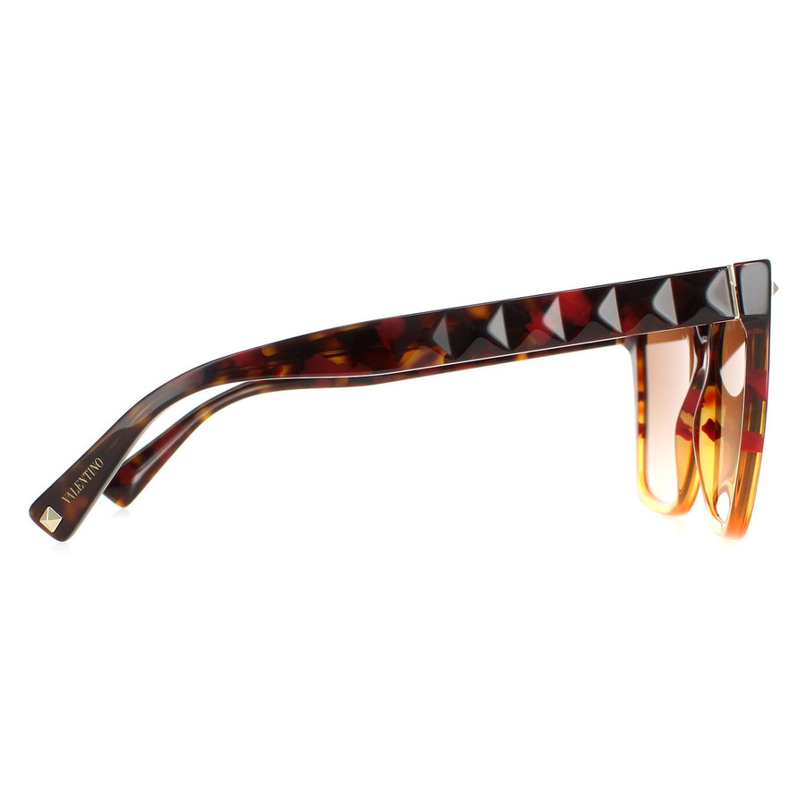 Valentino Sunglasses VA4098 519013 Havana Orange Gradient Brown Gradient