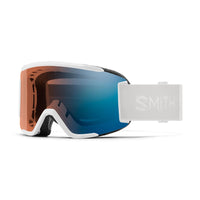 Smith Ski Goggles Squad S 33F 4L White Vapor ChromaPop Pro Photochromic Blue Mirror