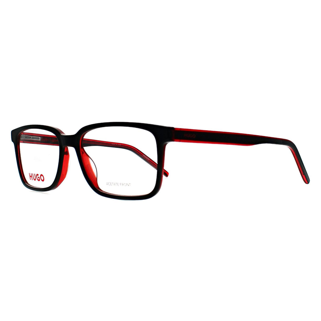 Hugo by Hugo Boss Glasses Frames HG 1245 OIT Black Red Men