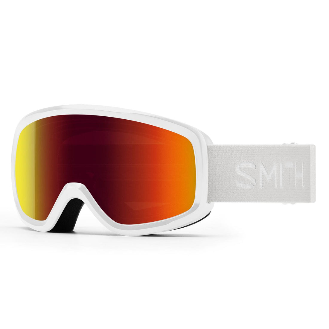 Smith Ski Goggles Snowday Jr 1DG C1 White Red Sol-X Mirror