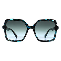 Ana Hickmann Sunglasses HI9195 G22 Blue Havana Blue Gradient