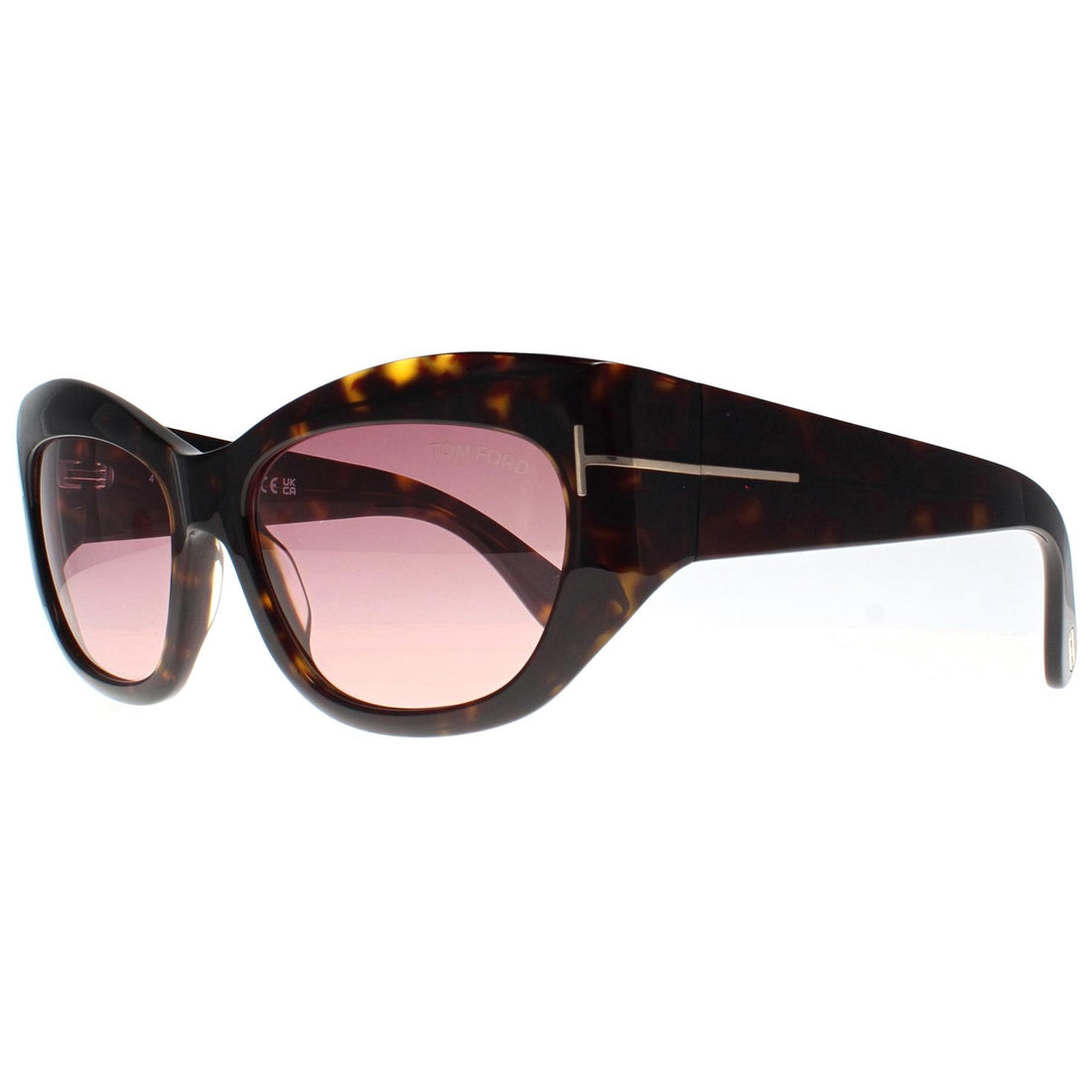 Tom Ford Sunglasses Brianna FT1065 52T Dark Havana Bordeaux Gradient