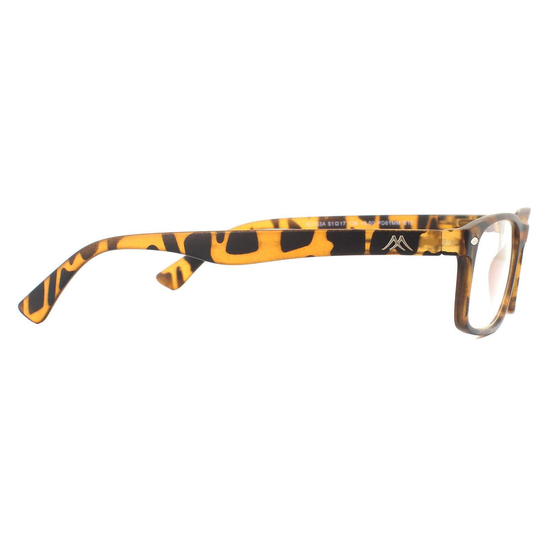 Montana Reading Glasses BLF83A Matte Turtle Brown Blue Light Block +1.00