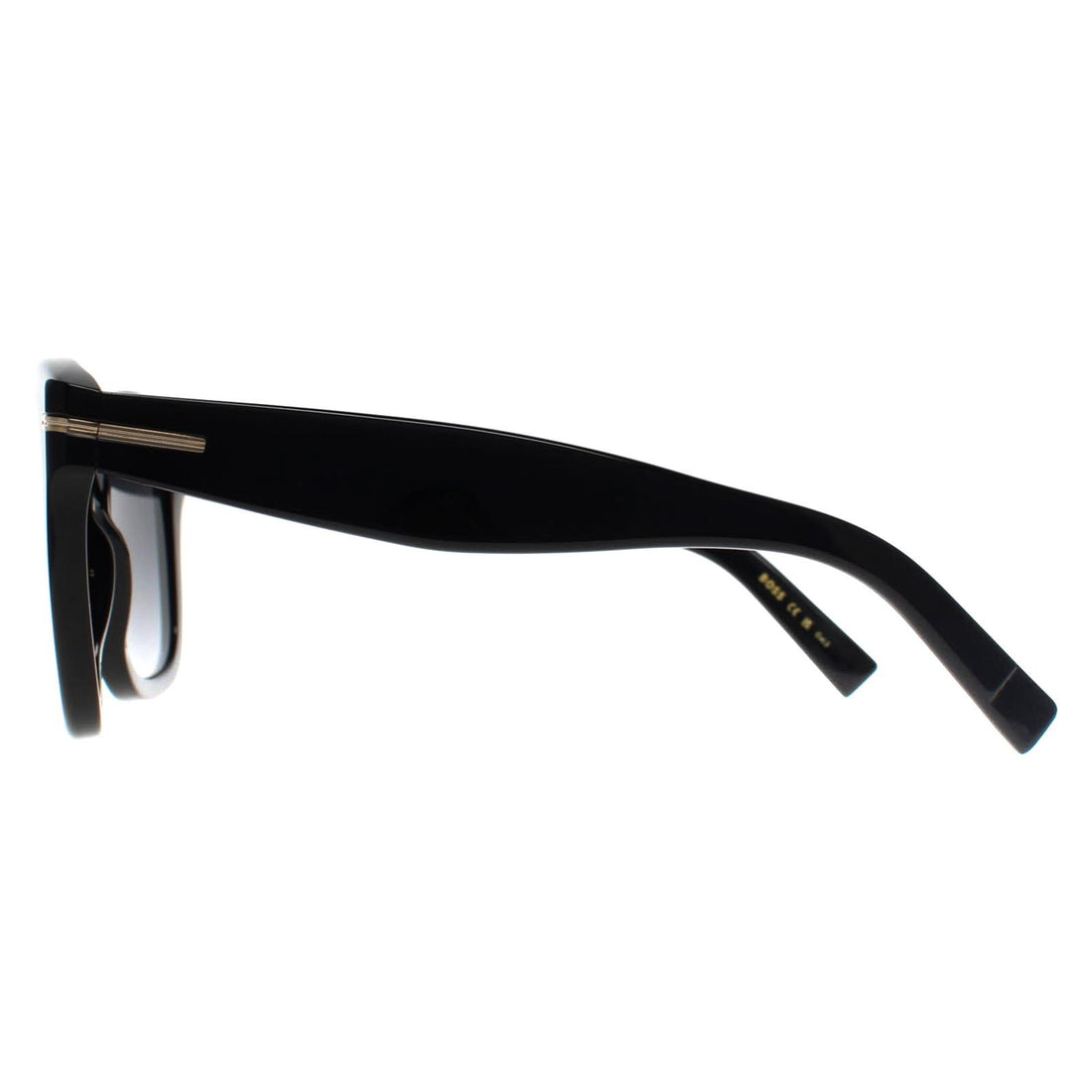 Hugo Boss Sunglasses BOSS 1731/S 807 9O Shiny Black Grey Gradient with Light Mirror