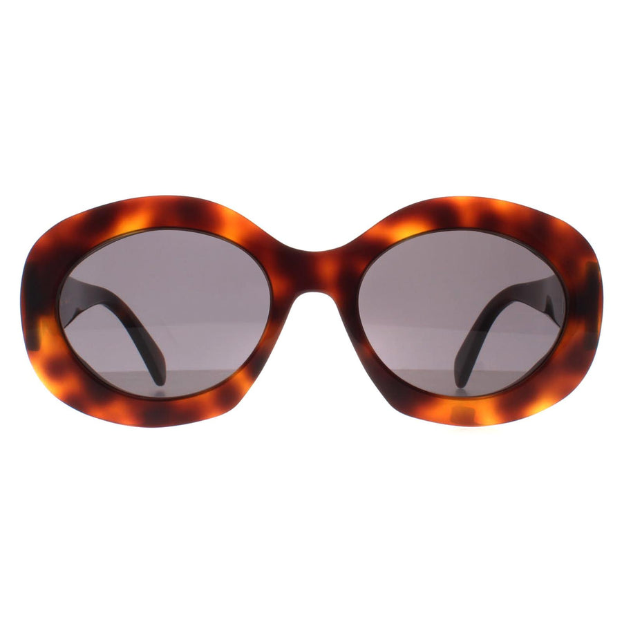 Celine Sunglasses Triomphe CL40292U 53A Blonde Havana Smoke Grey