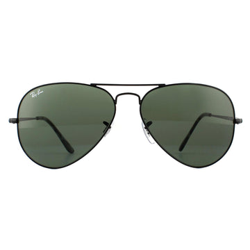 Ray-Ban Sunglasses Aviator Metal II RB3689 914831 Black Green