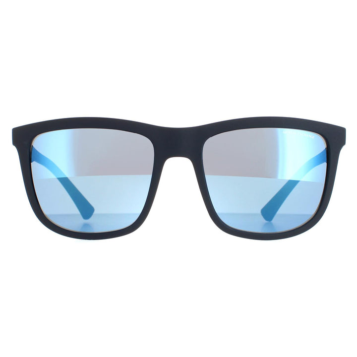 Armani Exchange Sunglasses AX4093S 829555 Matte Blue Blue Mirror