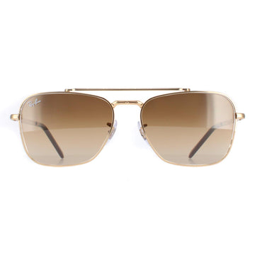 Ray-Ban Sunglasses RB3636 New Caravan 001/51 Gold Brown Gradient