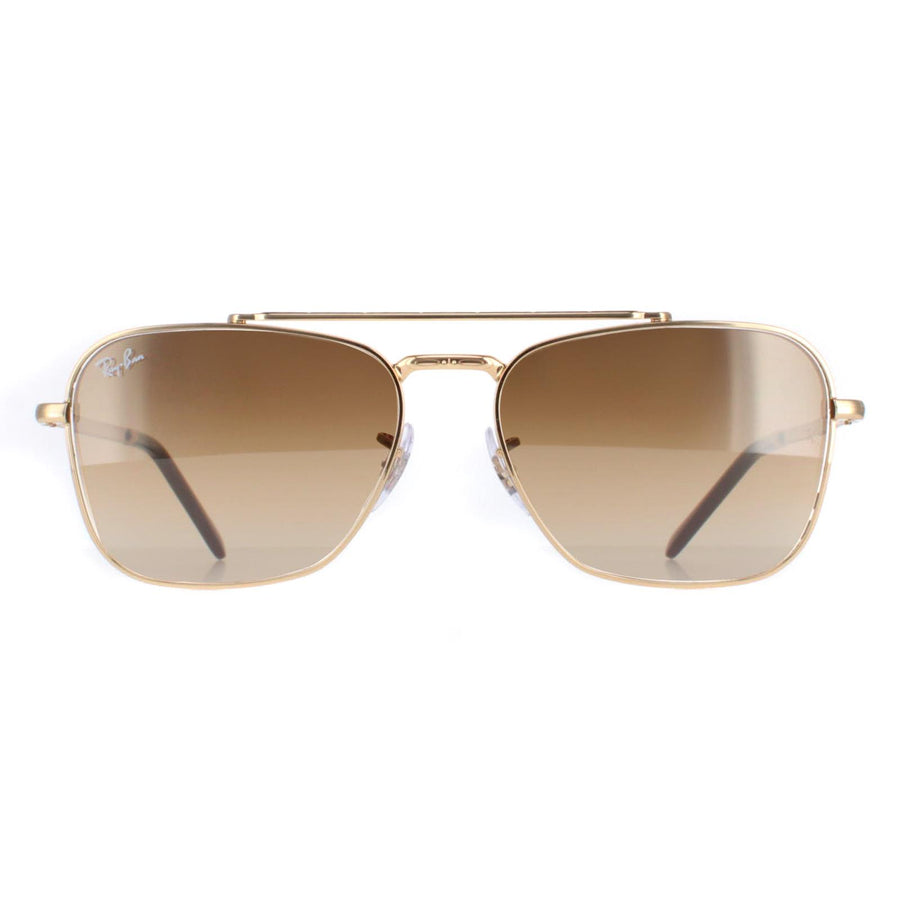 Ray-Ban Sunglasses RB3636 New Caravan 001/51 Gold Brown Gradient