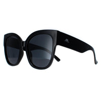 Montana Sunglasses MP73A Shiny Black Smoke Polarized
