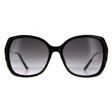 Guess Sunglasses GF0396 01B Shiny Black Smoke Gradient