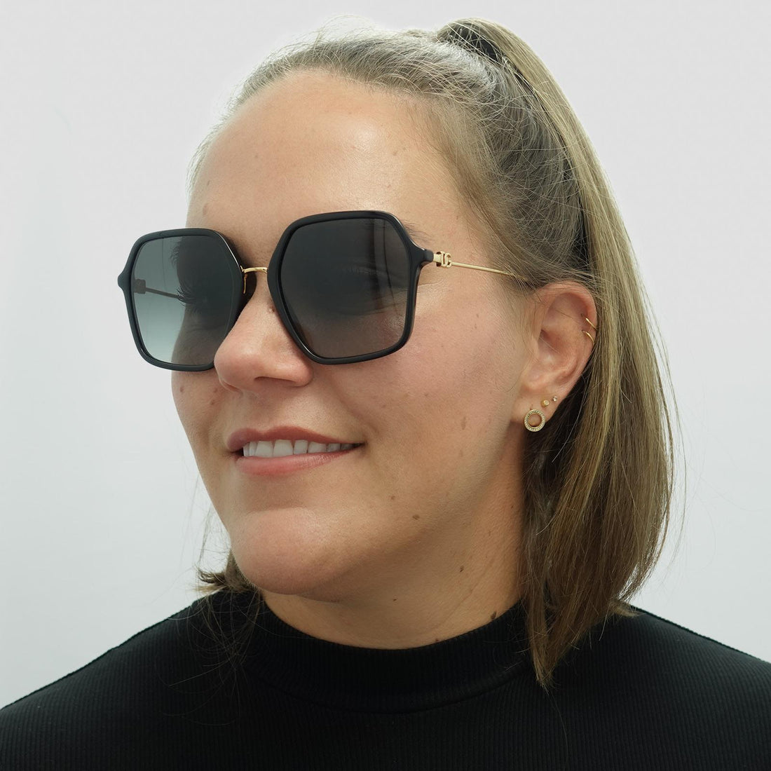 Dolce & Gabbana Sunglasses DG4422 501/8G Black Grey Gradient