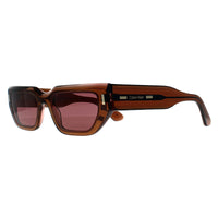Calvin Klein Sunglasses CK24500S 228 Transparent Brown Pink Dark Purple