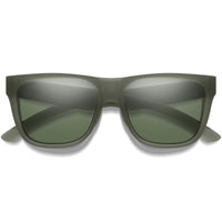 Smith Sunglasses Lowdown 2 B59 L7 Matte Moss Crystal ChromaPop Grey Green Polarized