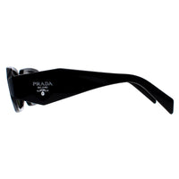 Prada Sunglasses PR17WS 1AB2B0 Black Light Grey Mirror Silver